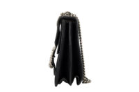 0493. Gucci Dionysus Large Black Suede, Silver Hardware5