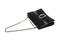 0493. Gucci Dionysus Large Black Suede, Silver Hardware7