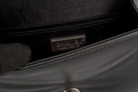 0494. Chanel Boy Bag Mini, Black Leather Stingray, Aged-tone Silver Hardware14