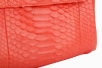 0495. Chanel Top Handle Backpack, Red Python, Aged-tone Silver Hardware12