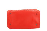 0495. Chanel Top Handle Backpack, Red Python, Aged-tone Silver Hardware6