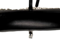 0498. Givenchy Cut Out Black leather Chain Bag, SIlver Hardware8