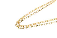 0502. Dolce&Gabbana Girls Crossbody White Nappa Gold Chain Link Girls Ornament10