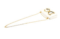 0502. Dolce&Gabbana Girls Crossbody White Nappa Gold Chain Link Girls Ornament11