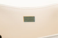 0502. Dolce&Gabbana Girls Crossbody White Nappa Gold Chain Link Girls Ornament14