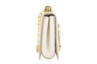 0502. Dolce&Gabbana Girls Crossbody White Nappa Gold Chain Link Girls Ornament3