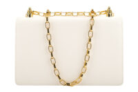 0502. Dolce&Gabbana Girls Crossbody White Nappa Gold Chain Link Girls Ornament4