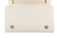 0502. Dolce&Gabbana Girls Crossbody White Nappa Gold Chain Link Girls Ornament9