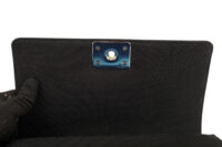 0506. Chanel Boy Bag Medium, Black Neon Nylon, Silver Hardware13