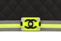 0506. Chanel Boy Bag Medium, Black Neon Nylon, Silver Hardware8