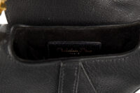 0511. Dior Saddle Mini Black Calfskin Leather, Gold Hardware11