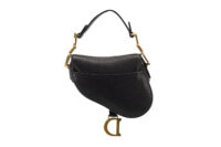 0511. Dior Saddle Mini Black Calfskin Leather, Gold Hardware2