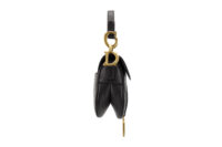 0511. Dior Saddle Mini Black Calfskin Leather, Gold Hardware4
