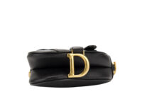 0511. Dior Saddle Mini Black Calfskin Leather, Gold Hardware6
