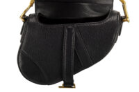 0511. Dior Saddle Mini Black Calfskin Leather, Gold Hardware9