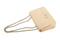 0513. Chanel Classic Jumbo, Single Flap, Beige Caviar Leather, Silver Hardware14