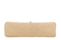 0513. Chanel Classic Jumbo, Single Flap, Beige Caviar Leather, Silver Hardware6