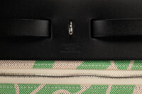 0514. Hermes Herbag 31 Maillons & Co Chain Motif Plume Canvas Palladium Hardware19