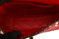 0518. Valentino Garavani Rockstud Spike Red Quilted, Gold Hardware15