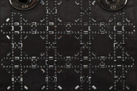 0520. Dior Lady Dior Mini Embellished Sequin Black Satin, Silver Hardware9