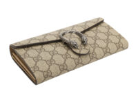 0527. Gucci Dionysus Wallet on Chain Small GG Monogram Canvas, Silver Hardware3