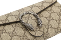 0527. Gucci Dionysus Wallet on Chain Small GG Monogram Canvas, Silver Hardware5