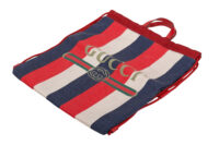 0528. Gucci Sylvie Red:Blue Tote String Backpack4