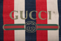 0528. Gucci Sylvie Red:Blue Tote String Backpack5