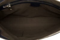 0529. Gucci Monogram Empreinte Navy Clutch Shoulder Bag, Silver Hardware8