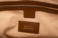 0530. Gucci GG Monogram Canvas Tote, Bird Embroidered, Gold Hardware14