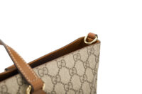 0530. Gucci GG Monogram Canvas Tote, Bird Embroidered, Gold Hardware8