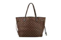 0208. Louis Vuitton Neverfull MM, Damier Ebene, Gold Hardware NEW1