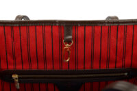 0208. Louis Vuitton Neverfull MM, Damier Ebene, Gold Hardware NEW10