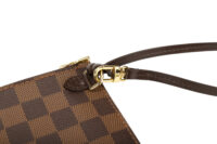 0208. Louis Vuitton Neverfull MM, Damier Ebene, Gold Hardware NEW15