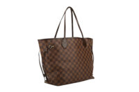 0208. Louis Vuitton Neverfull MM, Damier Ebene, Gold Hardware NEW3