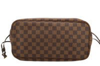 0208. Louis Vuitton Neverfull MM, Damier Ebene, Gold Hardware NEW8