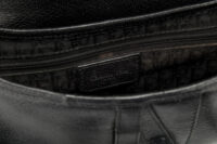 0413. Christian Dior Vintage Saddle Black Leather, Silver Hardware13