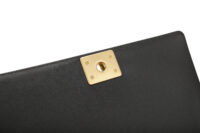 0545. Chanel Boy Bag Large Black Caviar Gold Hardware13