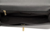 0545. Chanel Boy Bag Large Black Caviar Gold Hardware14