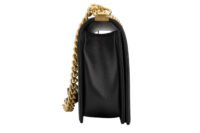0545. Chanel Boy Bag Large Black Caviar Gold Hardware3