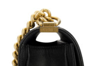 0545. Chanel Boy Bag Large Black Caviar Gold Hardware9