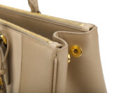0546. Prada Galleria Saffiano Lux Beige Two-Tone, Gold Hardware11