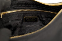 0550. Prada Re-Edition 2005 Black Re-Nylon Handbag, Silver Hardware12