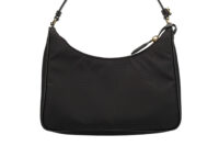 0550. Prada Re-Edition 2005 Black Re-Nylon Handbag, Silver Hardware6