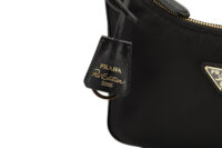 0550. Prada Re-Edition 2005 Black Re-Nylon Handbag, Silver Hardware8