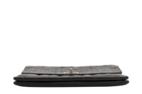 0552. Chanel Timeless Vintage Chocolate Bar Black Leather, Silver Hardware6
