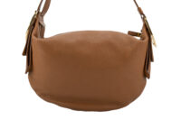 0487. Ferragamo Saddle Soft Hobo, Brown Leather NEW10