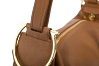 0487. Ferragamo Saddle Soft Hobo, Brown Leather NEW14