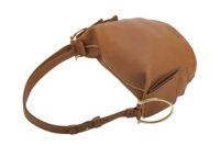 0487. Ferragamo Saddle Soft Hobo, Brown Leather NEW4