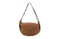 0487. Ferragamo Saddle Soft Hobo, Brown Leather NEW6
